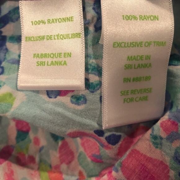 Lilly Pulitzer Sain Top – Catch the Wave Print Size M Hard to Find - Picture 6 of 6